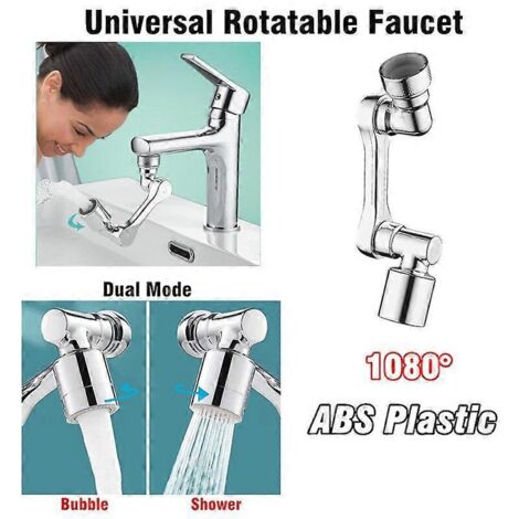 Rallonge flexible pour robinet de cuisine 1080, filtre anti-éclaboussures universel, aérateur, accessoires de douchette pour mitigeur de salle de bain, buse de robinet [DB]