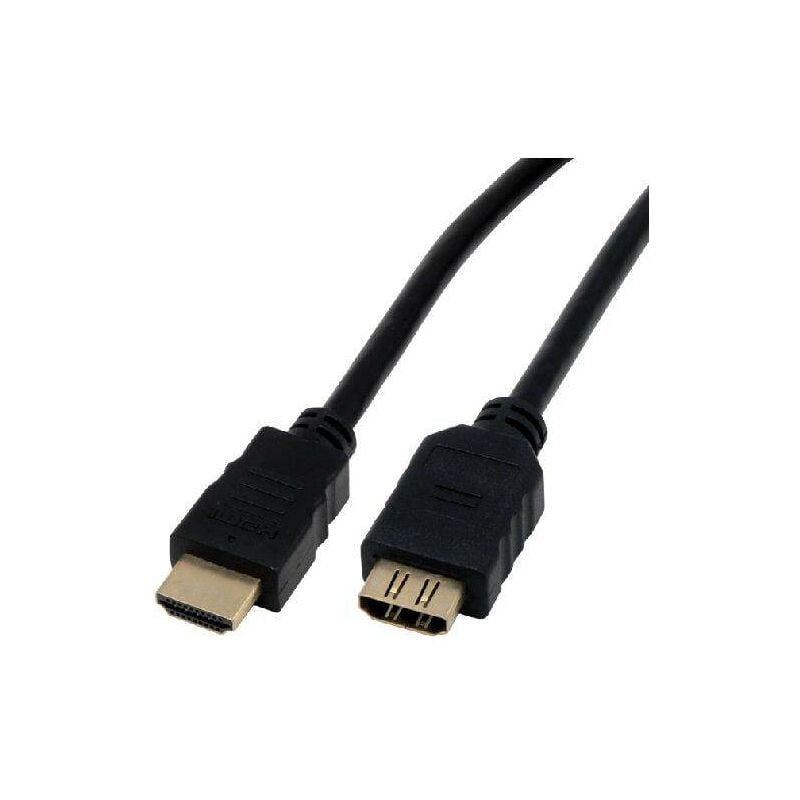 Mcl Samar - Rallonge hdmi haute vitesse 3D avec Ethernet mâle / femelle mcl 2m