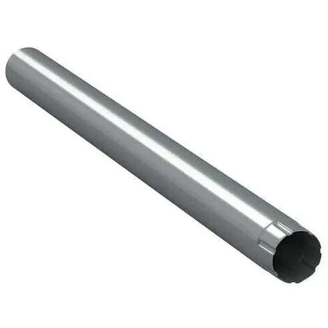Rallonge intermédiaire tuyau descente acier Ø90 mm L1000 – Gris RAL 7011