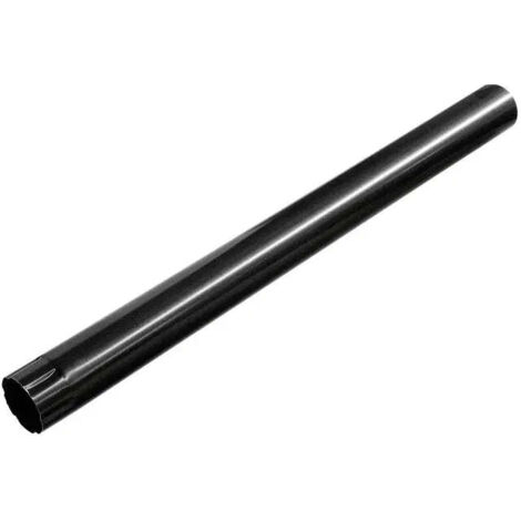 Rallonge intermédiaire tuyau descente acier Ø90 mm L1000 – Noir RAL 9005