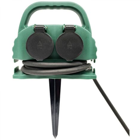 Rallonge IP44 - prise Schuko quatre trous - 1,5 m - enrouleur de câble électrique 16 A