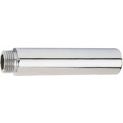 Rallonge de tuyau de douche en laiton chromé, connecteur de douche, joint  d'extension pour tuyau d'entrée d'eau, accessoires de tuyaux, G1, 2, 1  pièce - AliExpress