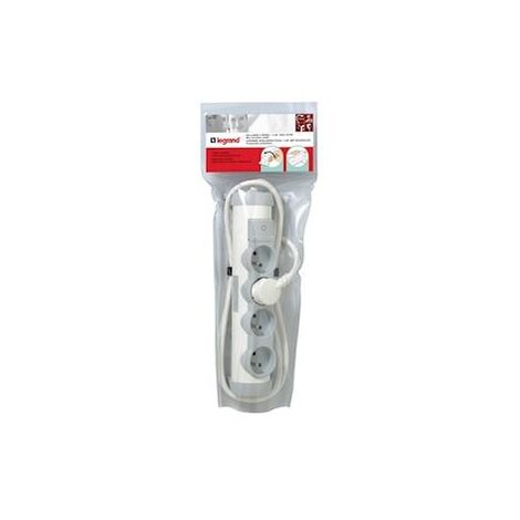 Rallonge multiprise confort bloc de prises rotatif 4x2P+T cordon 1,5 mètres