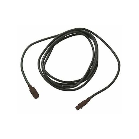 rallonge noire - 2 mètres - raccordable - 230 volts - festilight 90305-b-z