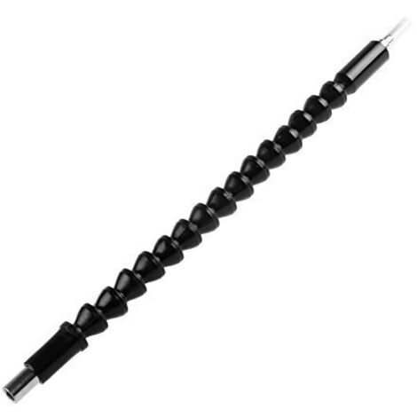 Rallonge porte-embout flexible cardan pour visseuse, perceuse, ideale pour les travaux mecaniques ou d¡¯entretien en general, 290 mm, noir