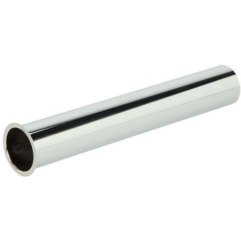 Rallonge pour descente de siphon avec ourlet 32 x 300 mm chromé