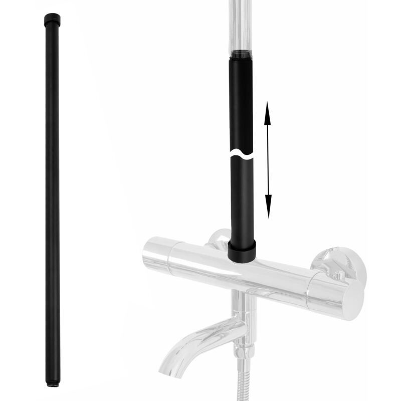 REA - rallonge pour ensemble bain-douche black 60CM