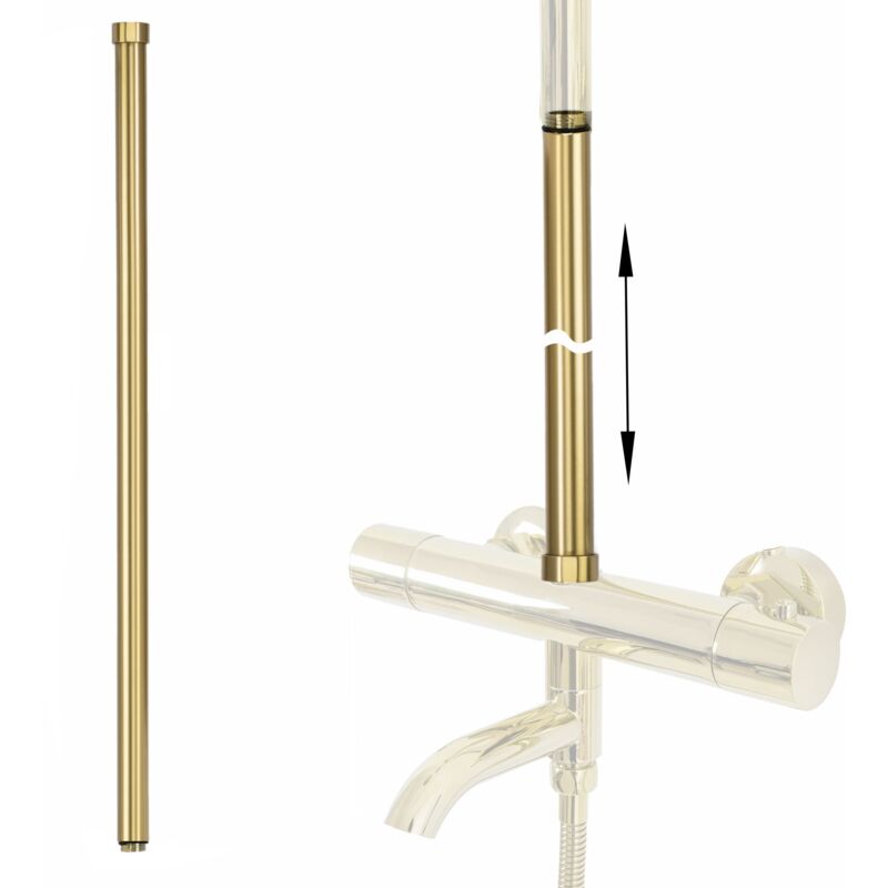REA - rallonge pour ensemble bain-douche gold brush 60CM