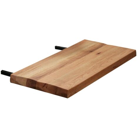 Rallonge pour les tables en chêne huilé bords naturels 200 et 240 cm PALERME (50 cm)