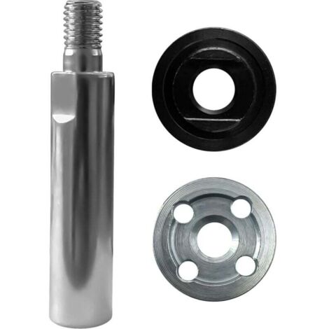 Rallonge pour meuleuse d'angle Ulisem modèle 100, outils de polissage avec filetage M10 et plaques de pression (80 mm)