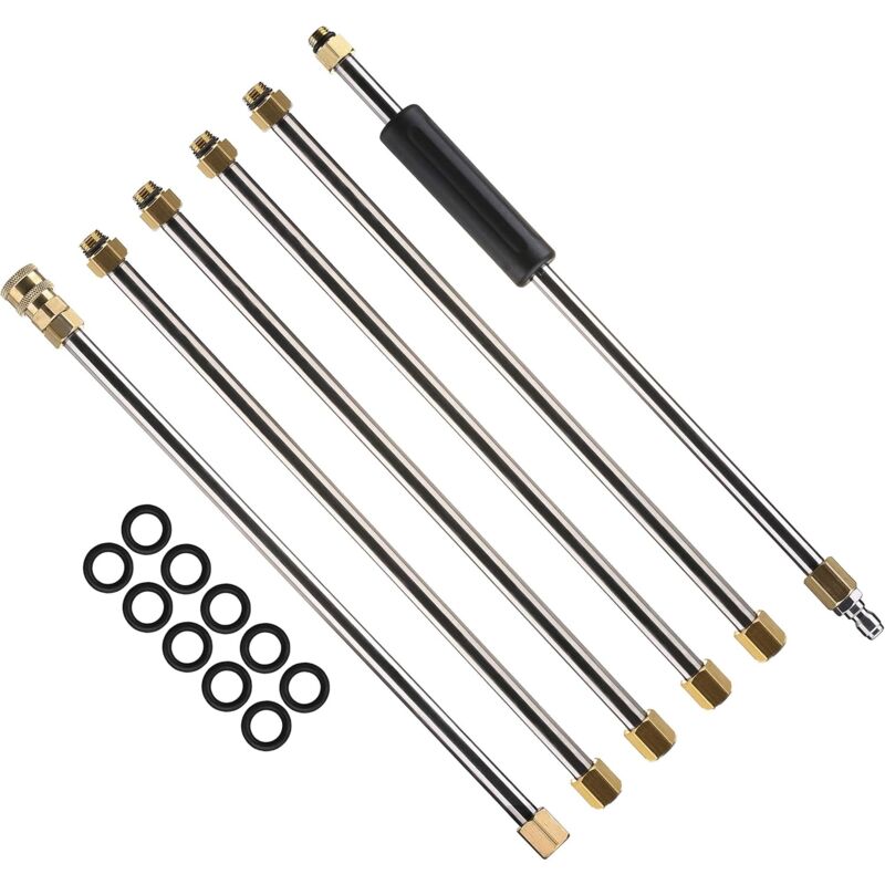Rallonge pour nettoyeur haute pression, lance de remplacement, 7,5 pieds, raccord rapide 1/4 pouce, 4000 PSI