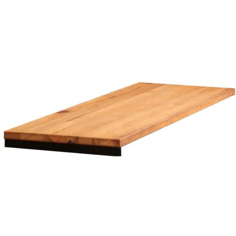 Rallonge pour table ronde extensible en chêne huilé 140 cm PALERME (50 cm)