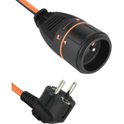 Rallonge Prolongateur 10M 3G1.5mm Femelle Français Electralock avec un système de Verrouillage Qui empêche la déconnexione