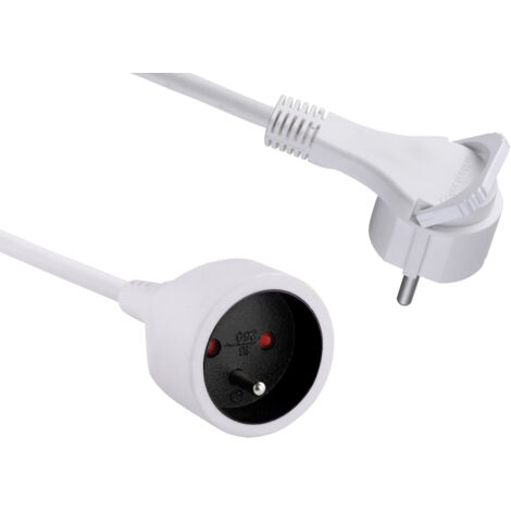 Rallonge Prolongateur électrique 3M, fiche extra plate 16A Section 3G1,5 mm