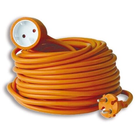 Rallonge Prolongateur Jardín 25M avec clapet, Section 3G1,5 mm, Orange
