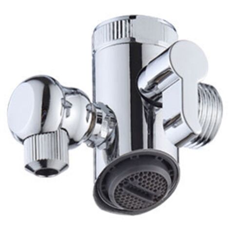 Rallonge rotative multifonctionnelle pour robinet de salle de bain avec pommeau de douche extensible et surpresseur inclus. Durable. - AquaForge