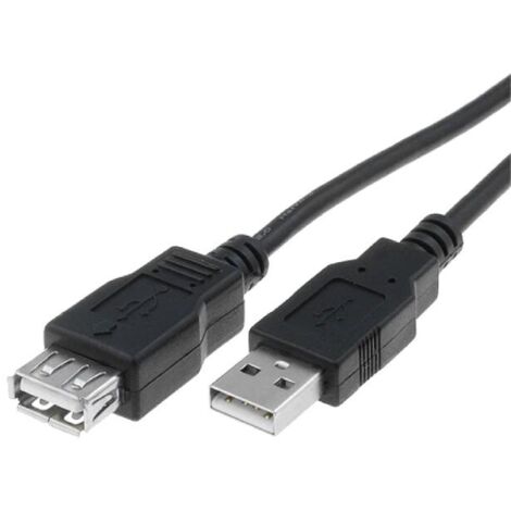 Rallonge RU2MF18N USB 2.0 A Male Femelle 1.8m noir