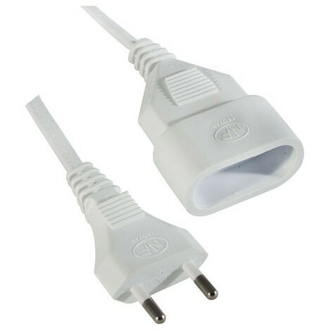RALLONGE SIMPLE 3M 6A 2X0.75MM²