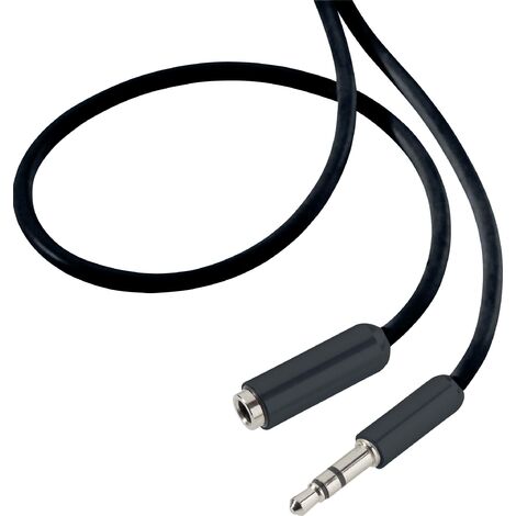 Rallonge SpeaKa Professional SP-7870476 Jack audio [1x Jack mâle 3.5 mm - 1x Jack femelle 3.5 mm] 0.