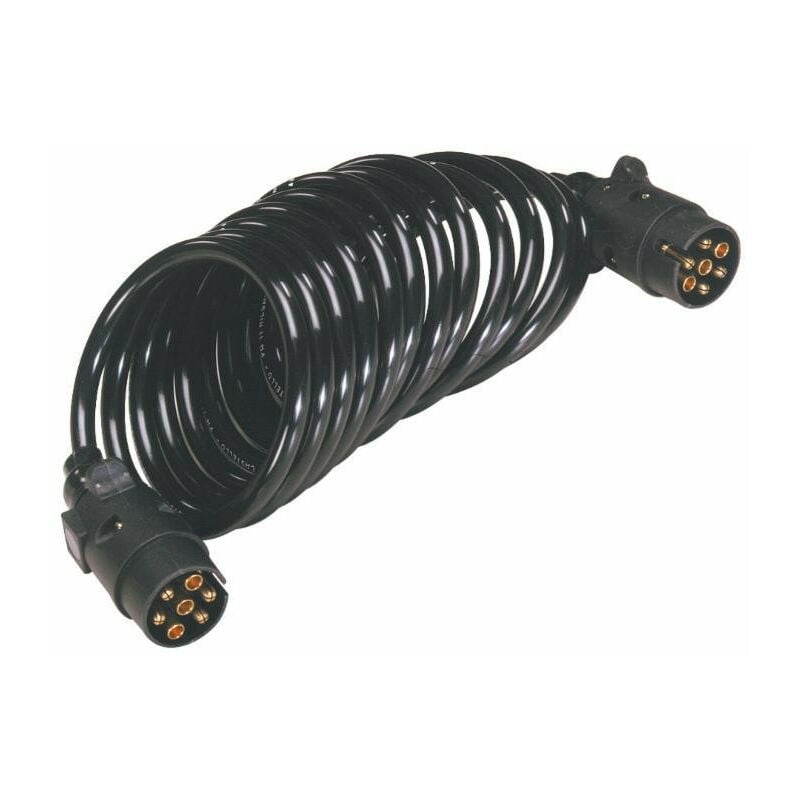 Lem Select - Rallonge spirale 3,5 mètres avec connecteurs 12 v 7 broches pvc