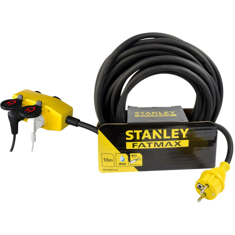 Stanley - Rallonge Fatmax 5m - bloc 4 prises