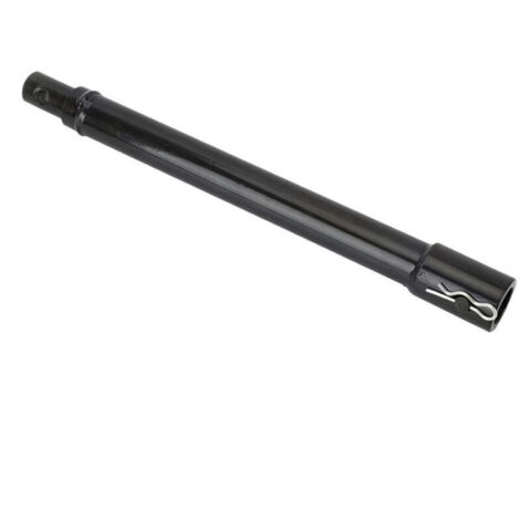 Rallonge tarière essence 30 cm acier laqué noir raccord enfichable sécurité (extension perceuse sol forage jardin)