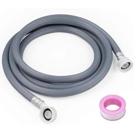 Rallonge Tuyau Machine À Laver 2,5M - 3/4 Pouces - Nylon Et PVC - Résistant Pression - Lave-Vaisselle Et Lave-Linge