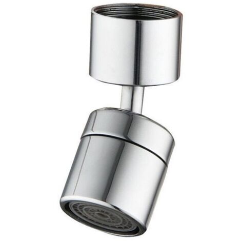 Rallonge universelle pour robinet tout cuivre, bec anti-éclaboussures pivotant à 360°, aérateur pour lavabo/toilettes