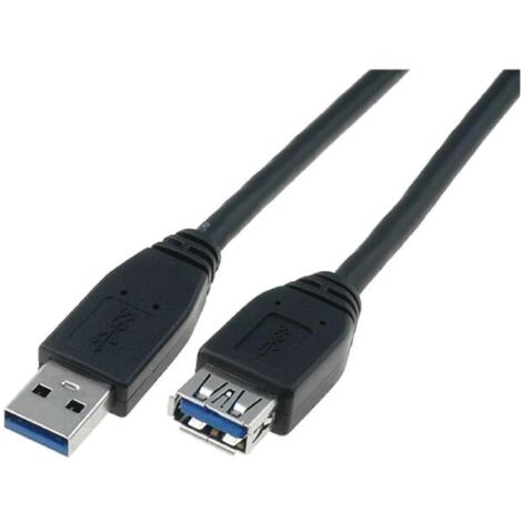 Rallonge USB 3.0 A Male vers A Femelle 1.8m noir