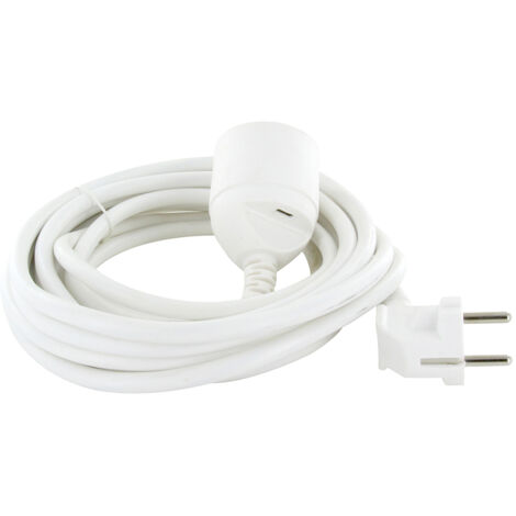 Rallonge + USB-C 5m - Blanc - Chacon