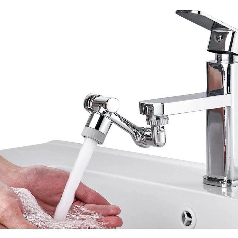 Rallonges de robinet universelles à rotation 1080 °, aérateur, filtre anti-éclaboussures, robinet de cuisine et de salle de bain