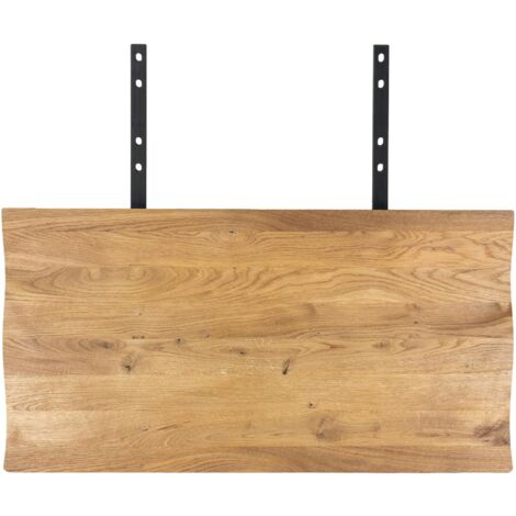 Rallonges en bois de chêne clair avec bordures naturelles pour table à manger SAVONE 300 cm (lot de 2)