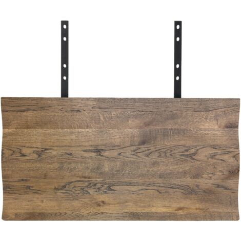 Rallonges en bois de chêne fumé avec bordures naturelles pour table à manger SAVONE 300 cm (lot de 2)