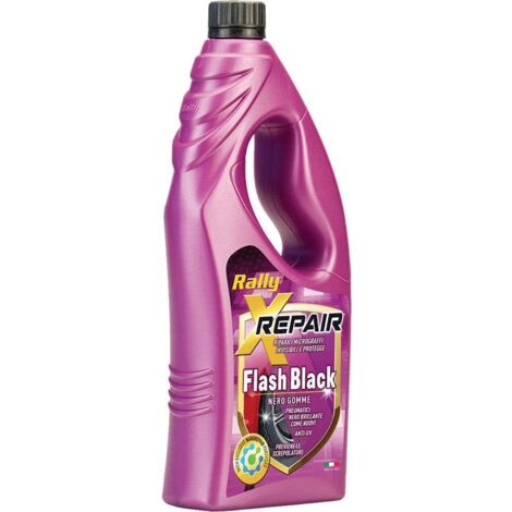RALLY Flash Black 1lt Nero Gomme Xrepair Accessorio Originale Auto Resistente