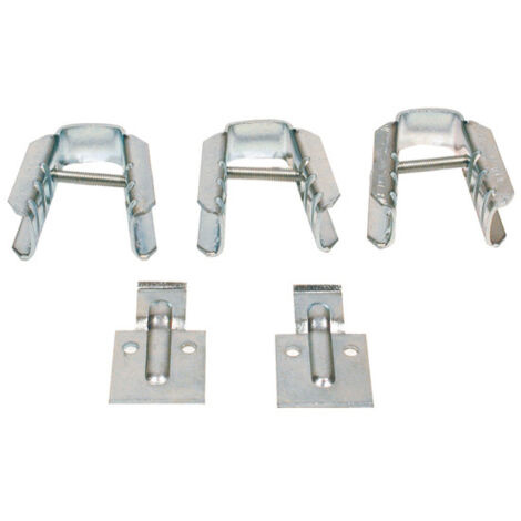 RAM – Kit de fixation universelle à visser pour radiateur en fonte – Acier zingué résistant à la corrosion – Installation facile et stable