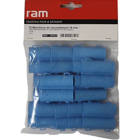 RAM – Lot de 15 manchons de raccordement ICTA – Diamètre 16 mm – Température maximale de fonctionnement 90°C – Pour installations électriques en milieu humide