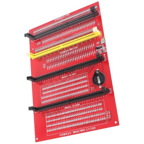 RAM-Speichertesterkarte, DDR4-Speichertester, Diagnoseanalysator für Desktop-Computer DDR3 DDR5 UDMM RDIMM mit LED-Anzeigen und 2 Stromversorgungsmodi