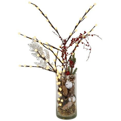 Rama de árbol decorativa 80 LED - 10 ramas