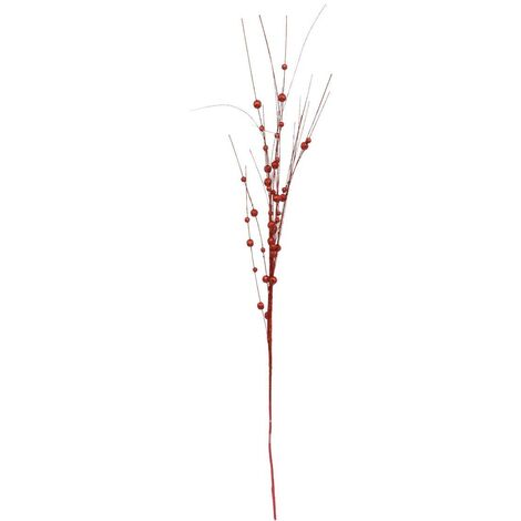 Rama de junco con bolas rojas 95cm - Atmosphera créateur d'intérieur
