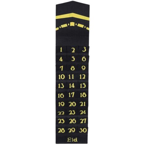 Ramadan-Adventskalender  Hängender Countdown-Beutel  Wandhalterung
