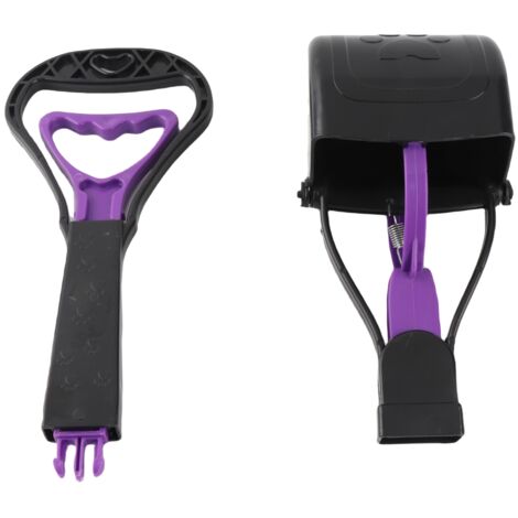 Ramassage Déchets pour Chiens avec Manche Long et Système de Pince Ergonomique - Pooper Scooper Multifonction Portable