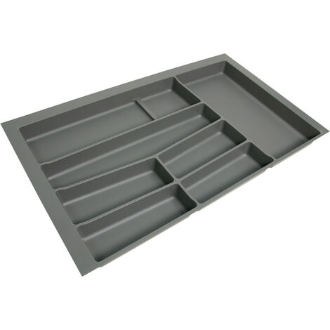 Ramasse couverts pvc anthracite - Largeur maxi : 840 mm - Largeur mini : 790 mm - Pour caisson de largeur : 900 mm - VOLPATO