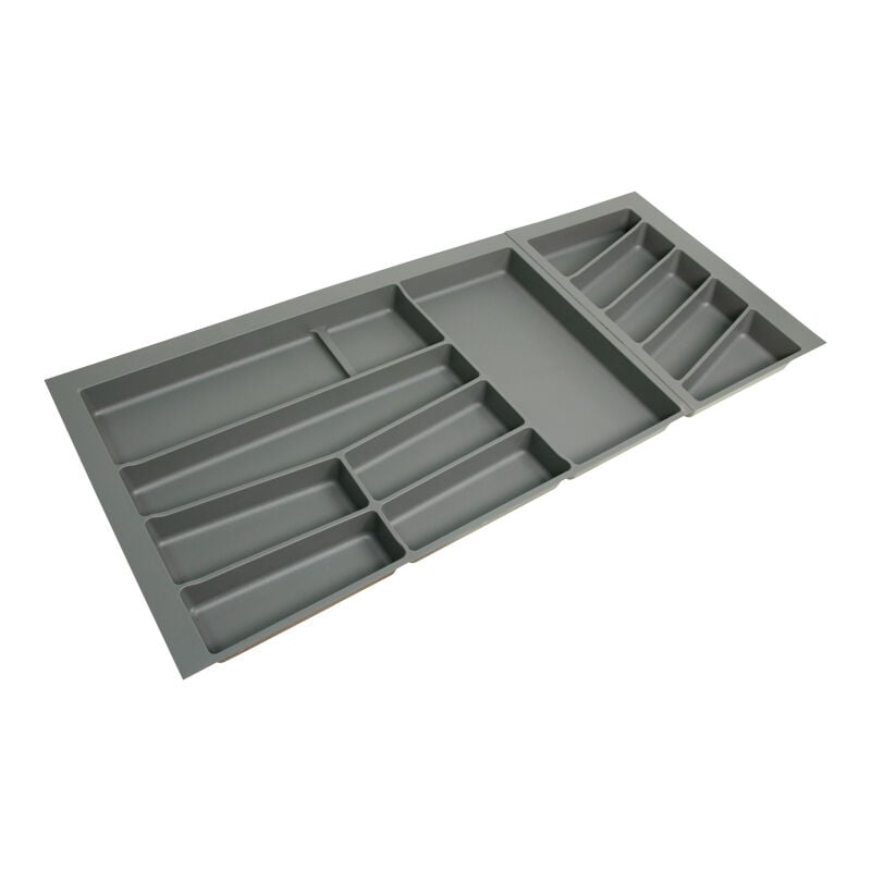 Ramasse couverts pvc anthracite - Largeur maxi : 1120 mm - Largeur mini : 1104 mm - Pour caisson de largeur : 1200 mm Volpato