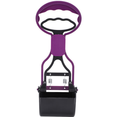 Ramasse-Crottes pour Chien et Chat - Outil de Nettoyage Extérieur pour Déjections Animales - Violet