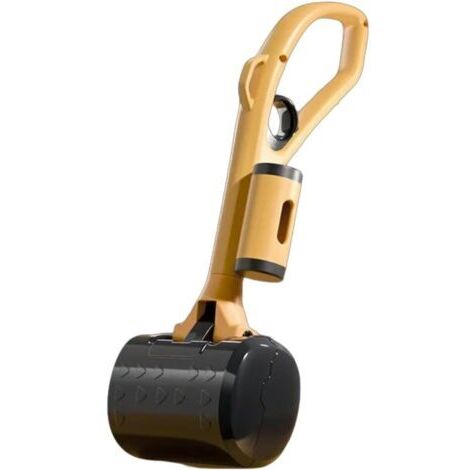 Ramasse-crottes pratique, ramasse-crottes de chien, pour usage extérieur, jaune