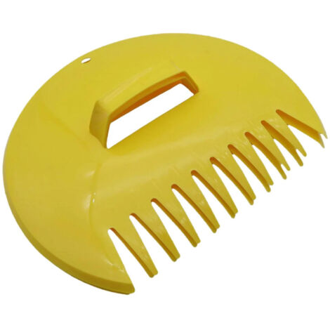 Ramassefeuilles de jardin polyvalent rond jaune