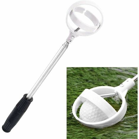 Ramasses-Balles Retriever De Balle Golf TéLescopique SéLecteur De Balles De Golf Portable, SéLecteur De Balles De Golf en Acier Inoxydable, Outil De Saisie De Balles De Golf à PoignéE Confortable ANEU