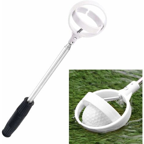 Ramasses-Balles Retriever De Balle Golf TéLescopique SéLecteur De Balles De Golf Portable, SéLecteur De Balles De Golf en Acier Inoxydable, Outil De Saisie De Balles De Golf à PoignéE Confortable Lang