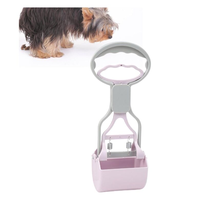 Ramasseur de crottes de chien pour cour, ramasse-crottes d'animaux - Pelle à crottes en ABS robuste ramasseur de merde à poignée chargée pour ramas