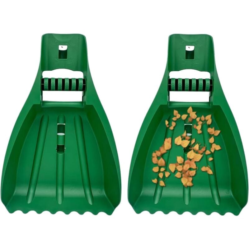Coocheer - Ramasseur de feuilles portatif Râteau à main pour ramasser les feuilles Fournitures de nettoyage, outils de jardinage, pelle pour enlever